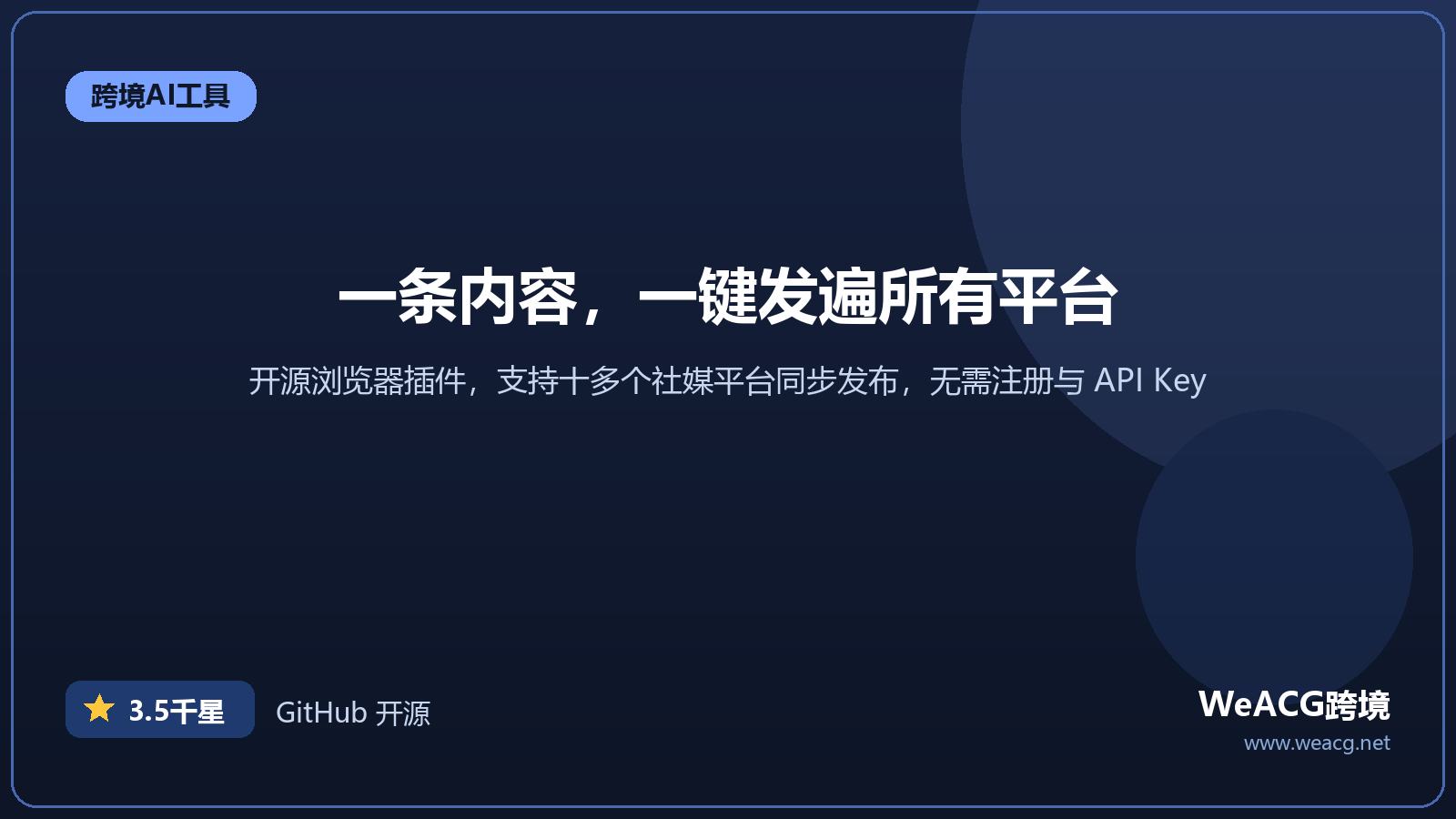 MultiPost 开源多平台发布插件：跨境社媒一键分发实测
