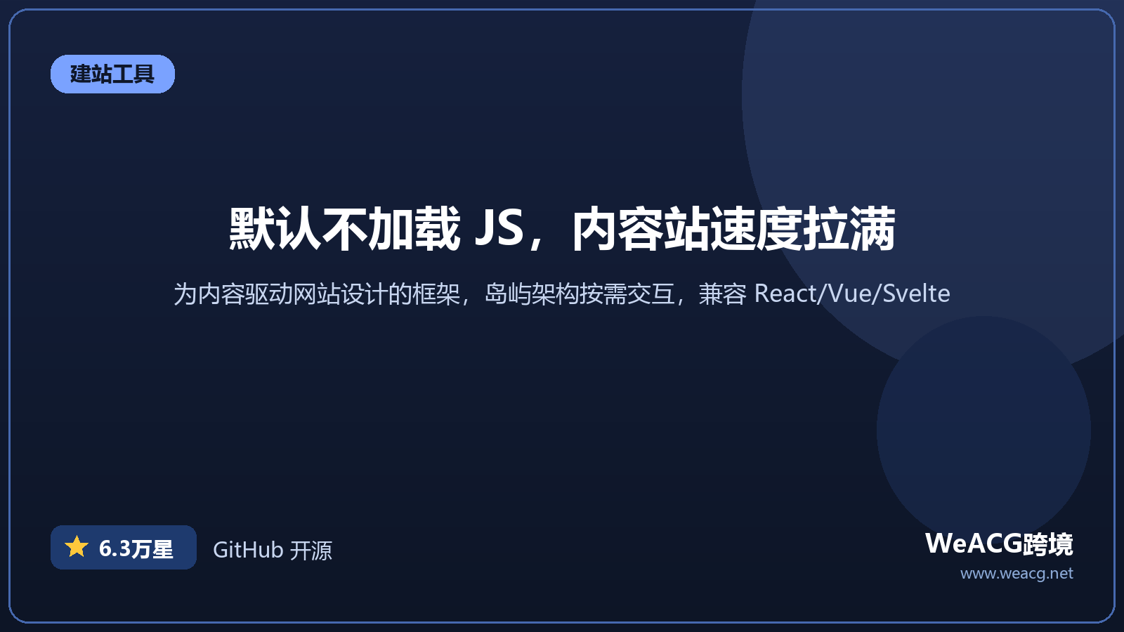 Astro 建站框架实测：默认零 JS 的内容站神器
