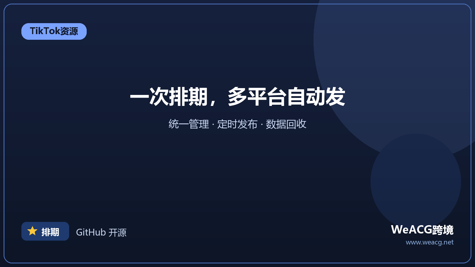 Buffer：TikTok 等多平台内容排期发布