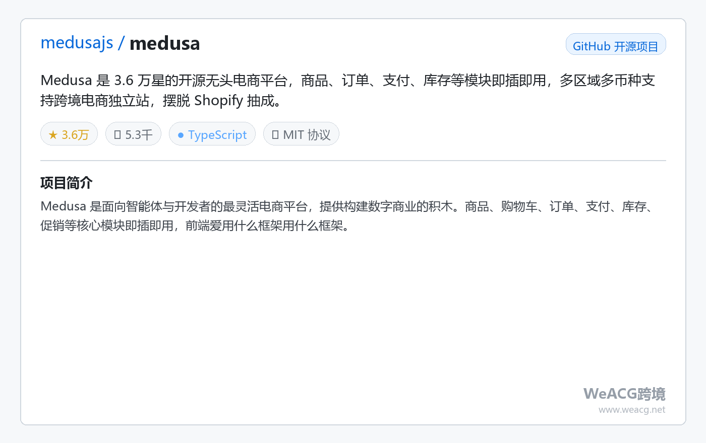 Medusa 开源无头电商平台实测：自己掌控的跨境电商独立站底座