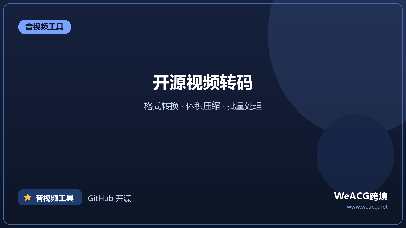 HandBrake：开源视频转码工具