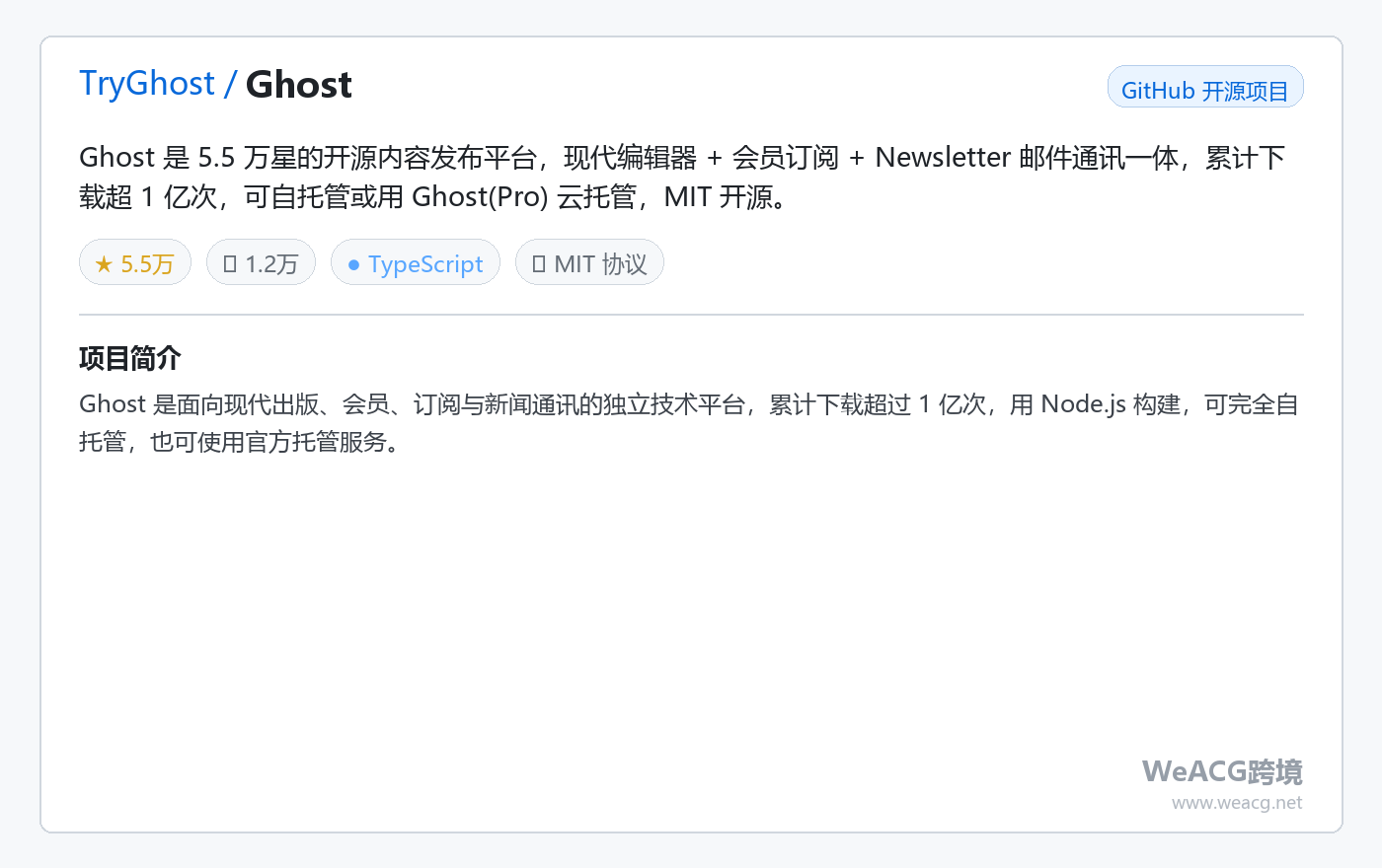 Ghost 开源内容发布平台实测：博客、会员订阅、Newsletter 一站搞定