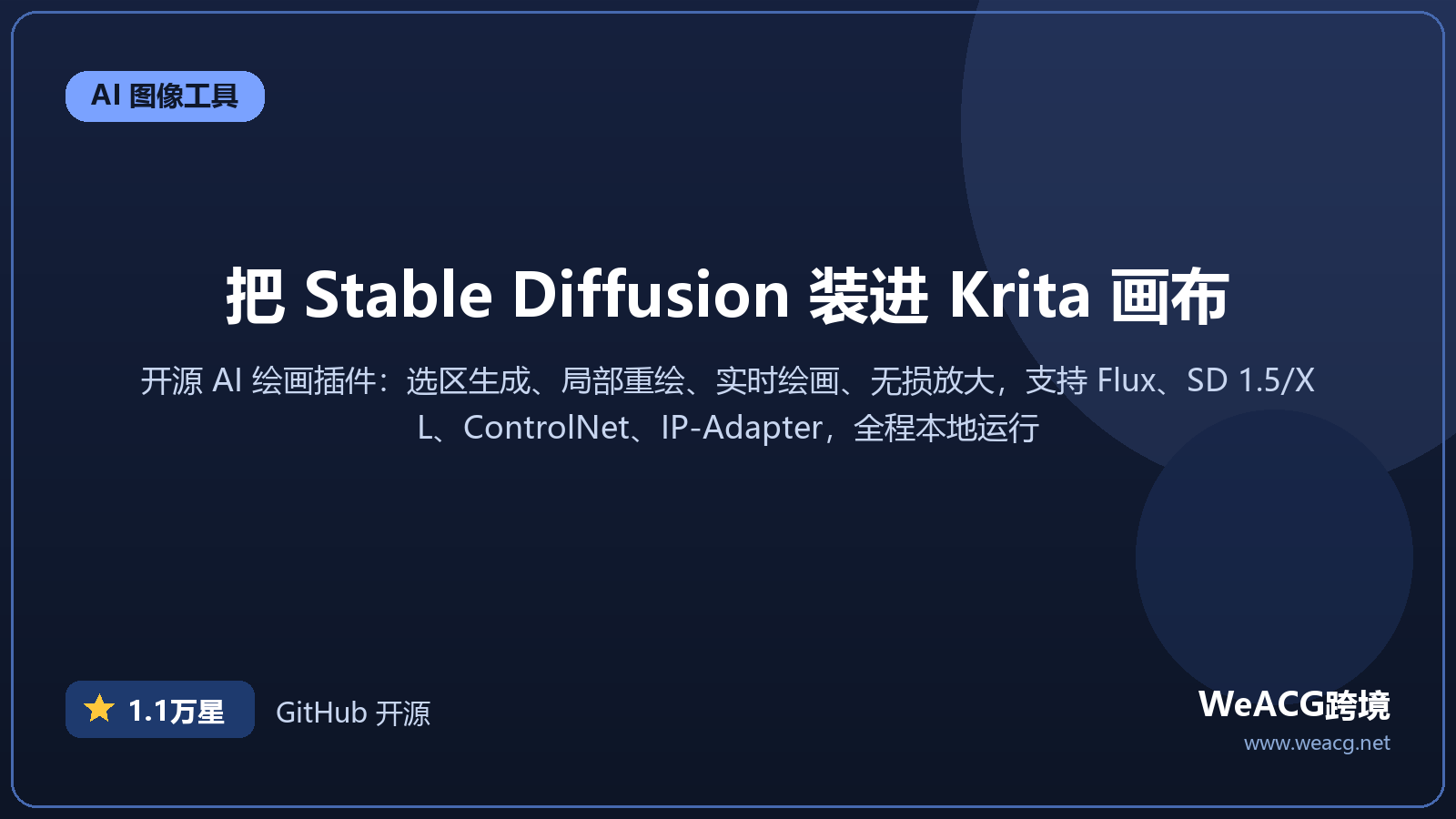 Krita AI Diffusion 开源 AI 绘画插件实测：在 Krita 里本地生成、重绘、放大图片