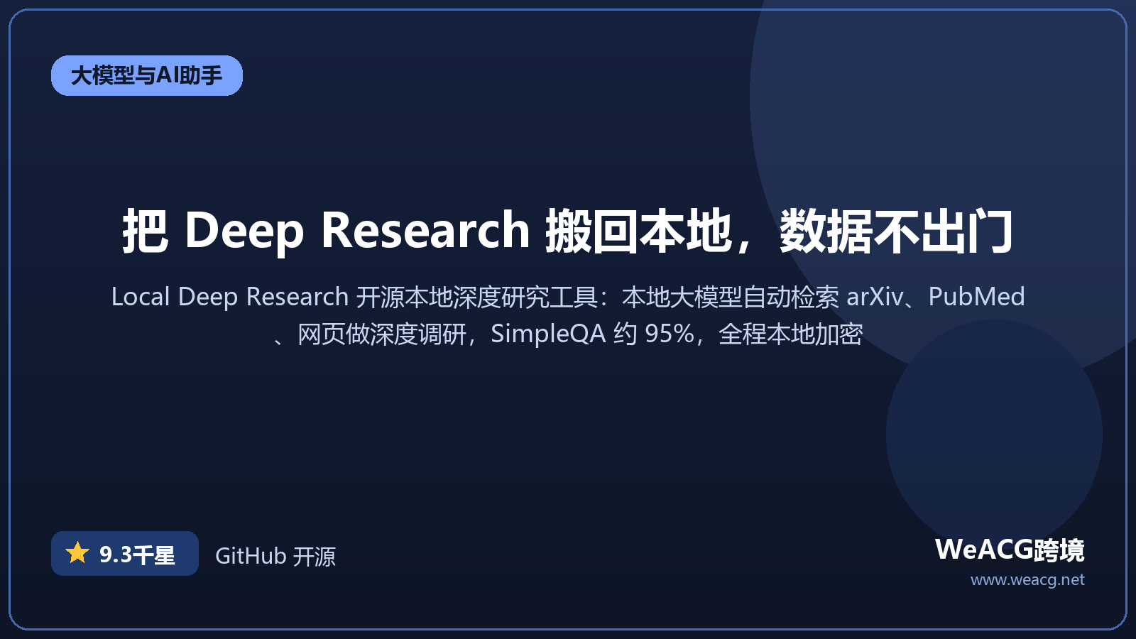 Local Deep Research 开源本地深度研究工具实测：在自己的电脑上跑 AI 深度研究，数据全加密