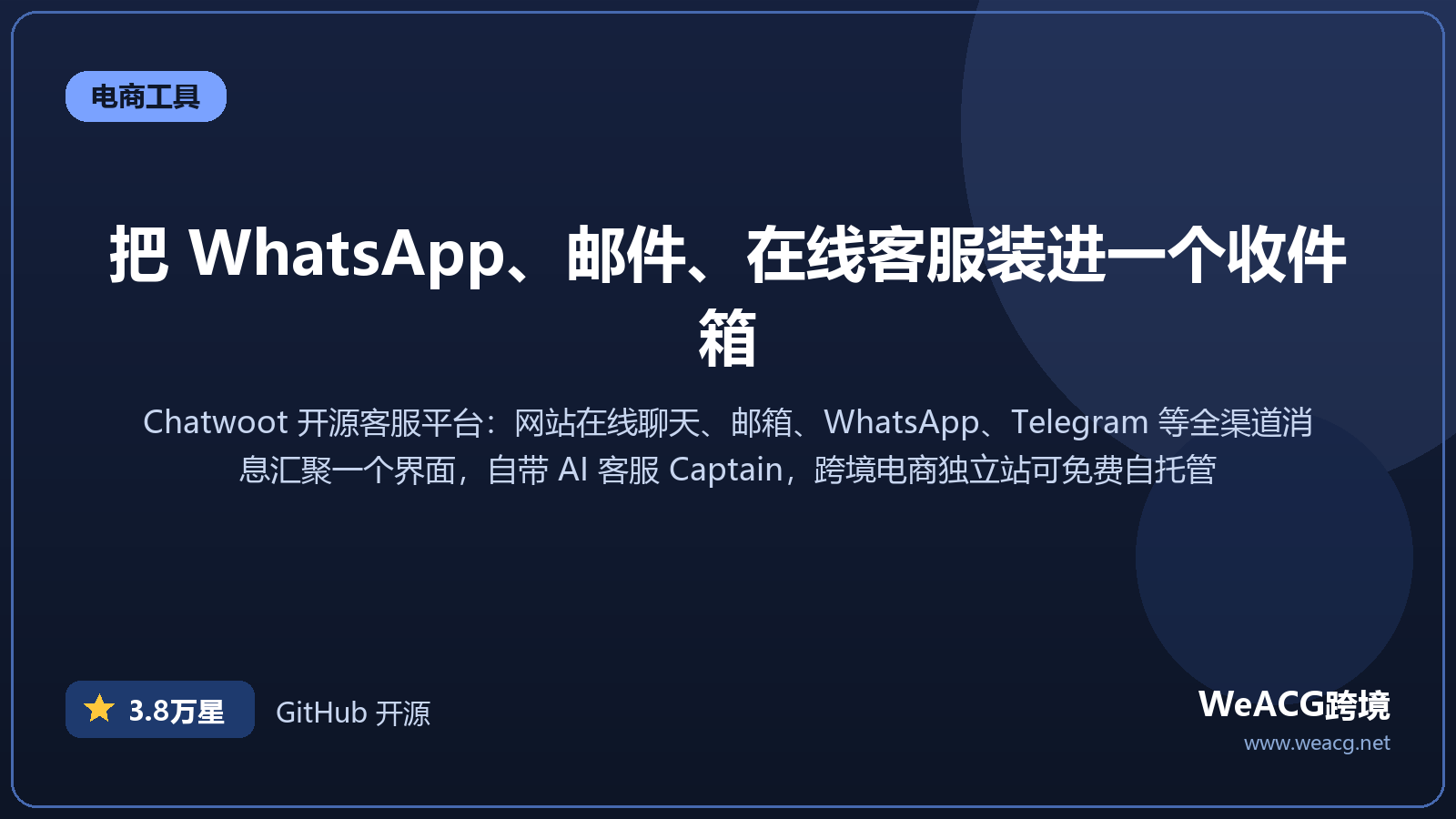 Chatwoot 开源客服平台实测：Intercom、Zendesk 的免费替代，全渠道客户接待一站搞定