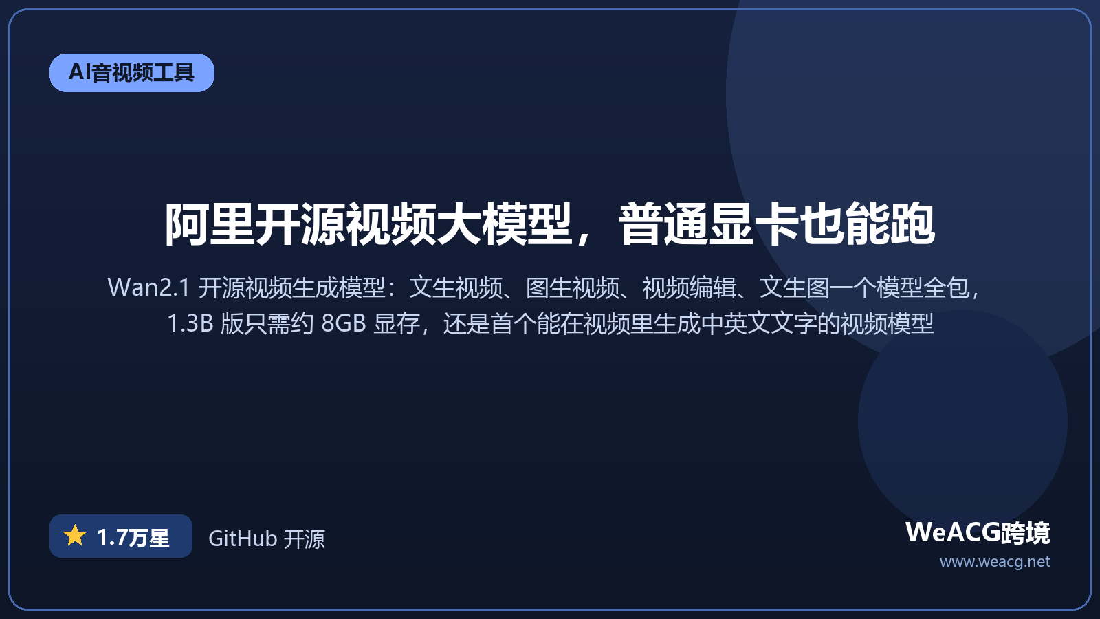 Wan2.1 开源视频生成模型实测：阿里出品，一句话生成视频还能写字